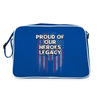 Fiers de l’héritage de nos héros Journée des anciens combattants américains - Sac Retro - bleu/blanc - Dos