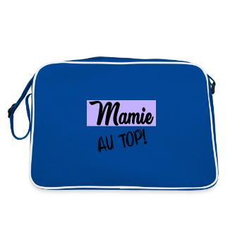 GRANNY. MOTHER'S DAY. HAPPY GRANNY'S DAY. I LOVE YOU - Retro Bag - blue/white - Back