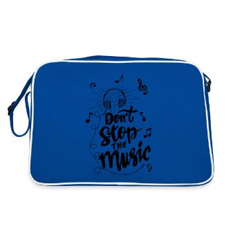 Ne t’arrête pas la musique - Sac Retro - bleu/blanc - Dos