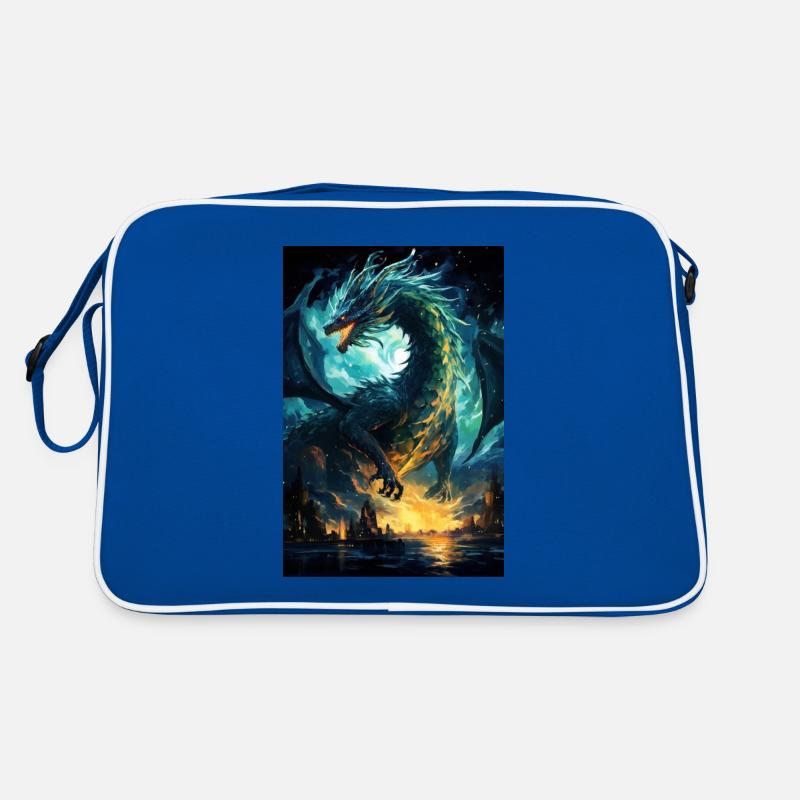Dragon - Sac Retro - bleu/blanc