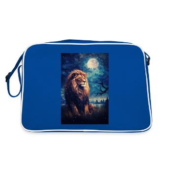 Lion - Sac Retro - bleu/blanc - Dos
