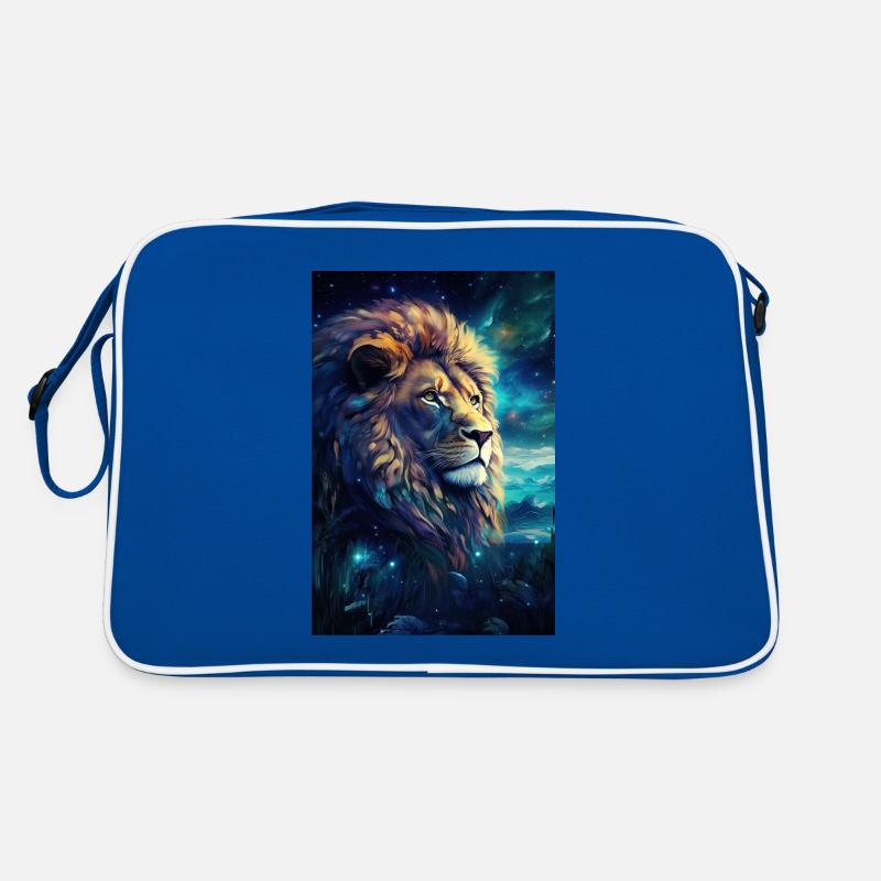 Lion - Sac Retro - bleu/blanc