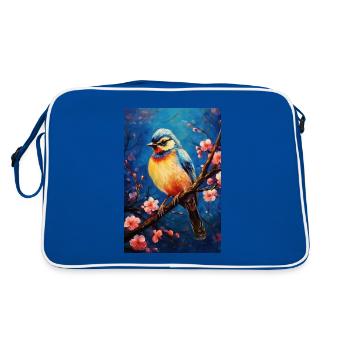 Sparrow - Retro Bag - blue/white - Back