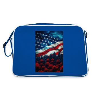 États-Unis - Sac Retro - bleu/blanc - Dos