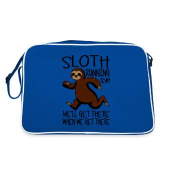 Sloth Running - Sac Retro - bleu/blanc - Dos