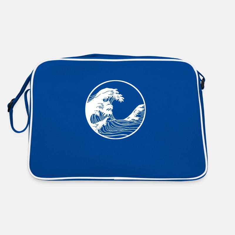 Seeleute weiß - Retro Tasche - Blau/Weiß