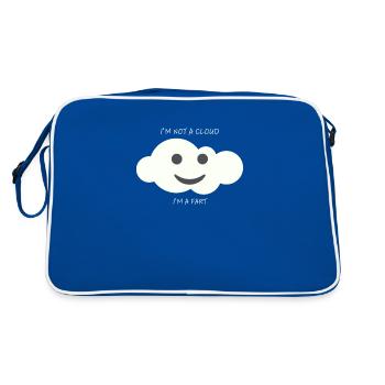 Je suis un pet - Sac Retro - bleu/blanc - Dos