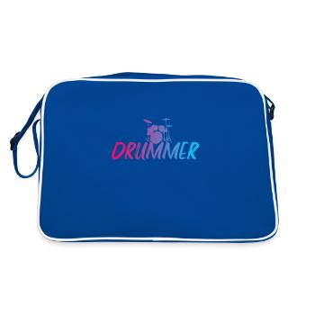 Drummer - Sac Retro - bleu/blanc - Dos