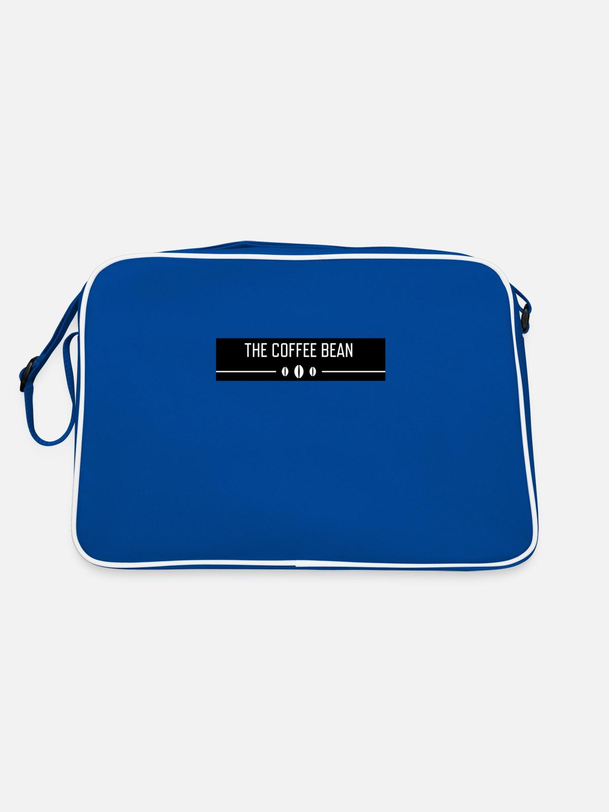 The Coffee Bean slogan - Retro Bag - blue/white - Back
