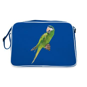 The Noble Macaw - Retro Bag - blue/white - Back