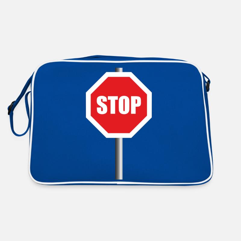 Stopschild Retro Tasche