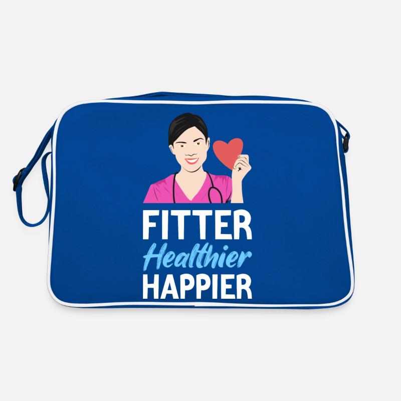 plus en forme, plus en santé, plus heureux Sac Retro