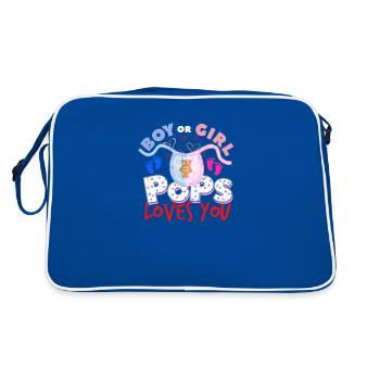 s'attendre à ce que les parents soient père naissance - Sac Retro - bleu/blanc - Dos