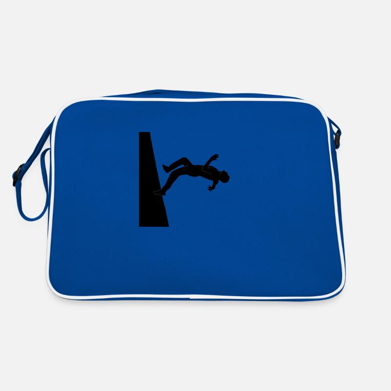 Wallflip - parkour - backflip - tricking skill Retro Tasche