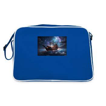 Dreamlike Cloud Ship - Retro Bag - blue/white - Back