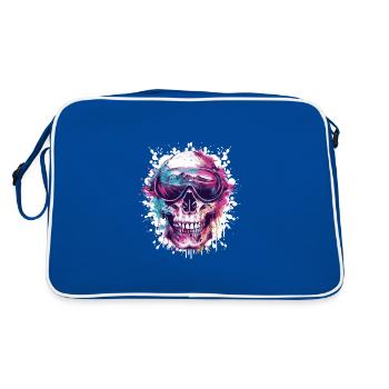 Ski Skull Masque de ski Skull - Sac Retro - bleu/blanc - Dos