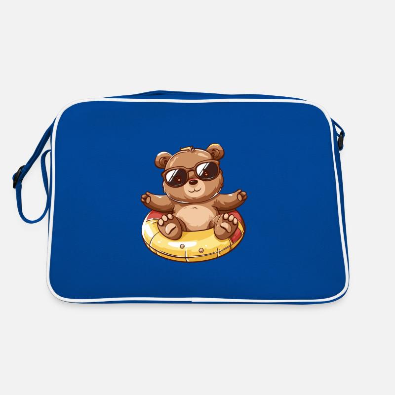 Bär Sommer Comic Retro Tasche