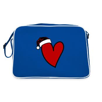 Coeur Noël - Sac Retro - bleu/blanc - Dos