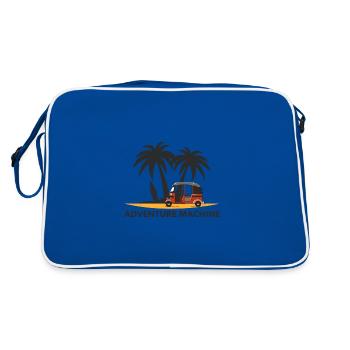 Tuk tuk design d’été. Machine d’aventure Tuk tuk! - Sac Retro - bleu/blanc - Dos