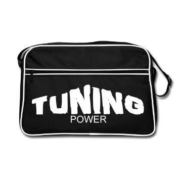 tuning power - Retro Bag - black/white - Front