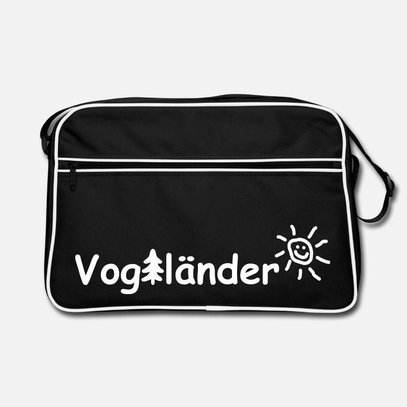 Vogtländer - Retro Tasche - Schwarz/Weiß