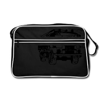IFA LKW L60 - Retro Tasche - Schwarz/Weiß - Vorne