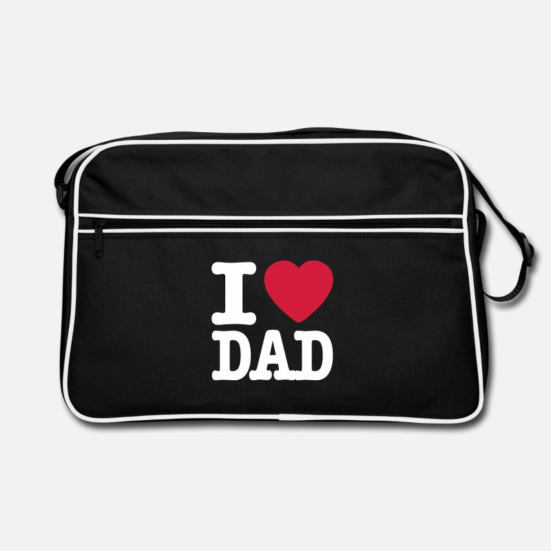 i love dad DE Retro Tasche