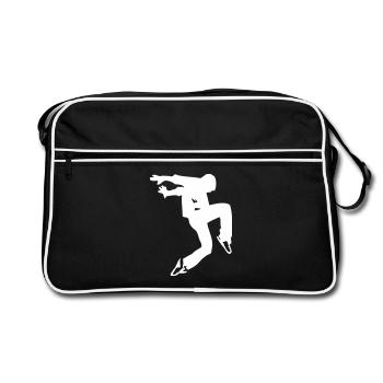 break dance luxe - Sac Retro - noir/blanc - Devant