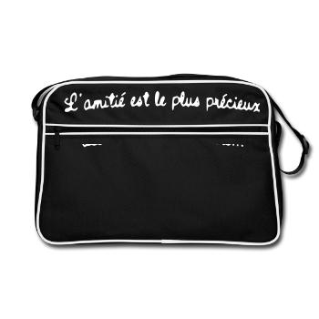 Amitié - Sac Retro - noir/blanc - Devant