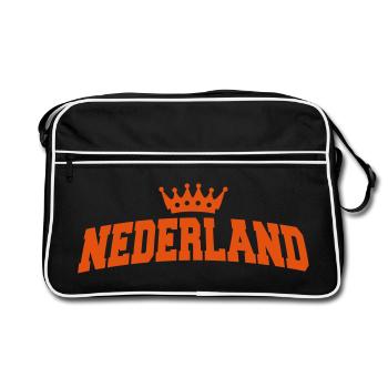 nederland met kroon - Sac Retro - noir/blanc - Devant