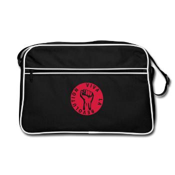 1 colors - Viva la Revolution - Working Class - Sac Retro - noir/blanc - Devant