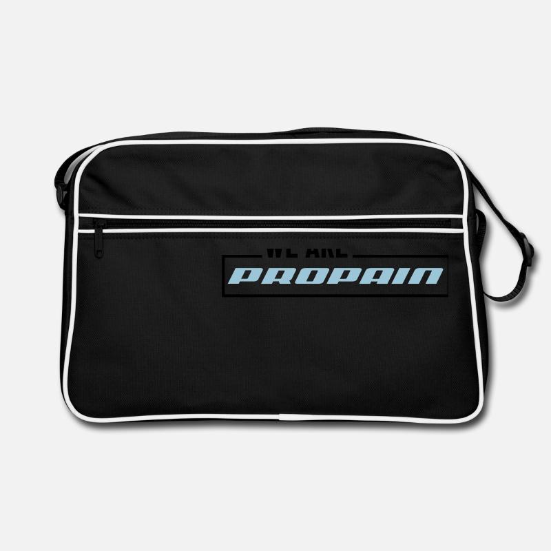 #wearepropain - Retro Tasche - Schwarz/Weiß