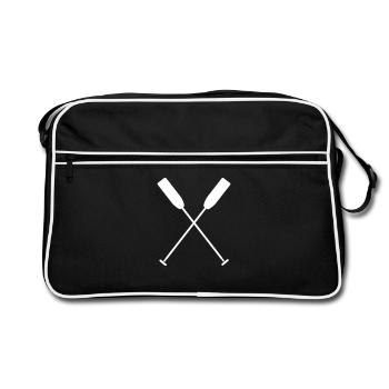 Traversée de pagaie dragon bateau canot 1C. - Sac Retro - noir/blanc - Devant