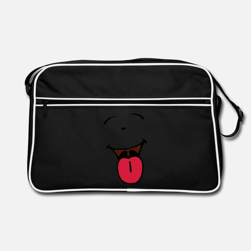 Clown - Retro Tasche - Schwarz/Weiß