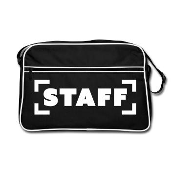 Staff - Sac Retro - noir/blanc - Devant