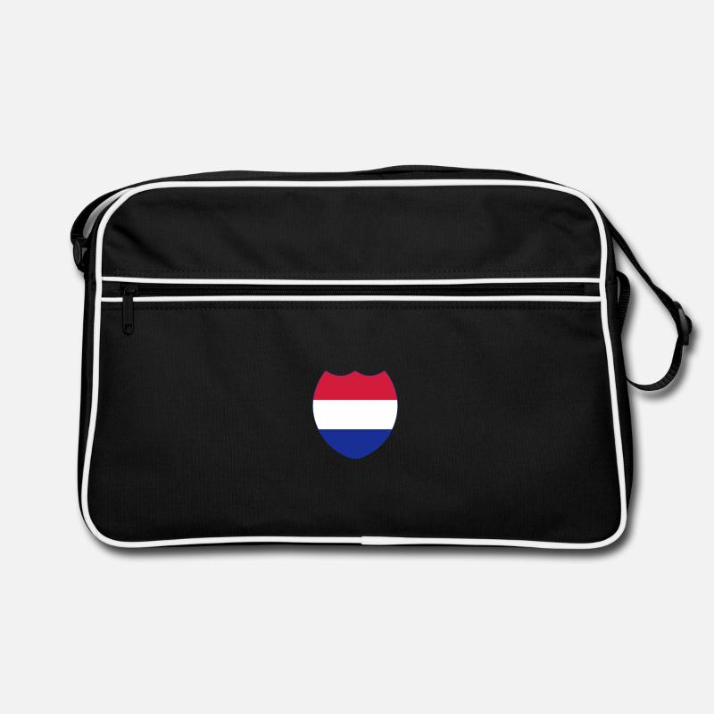 Niederlande *** - Retro Tasche - Schwarz/Weiß