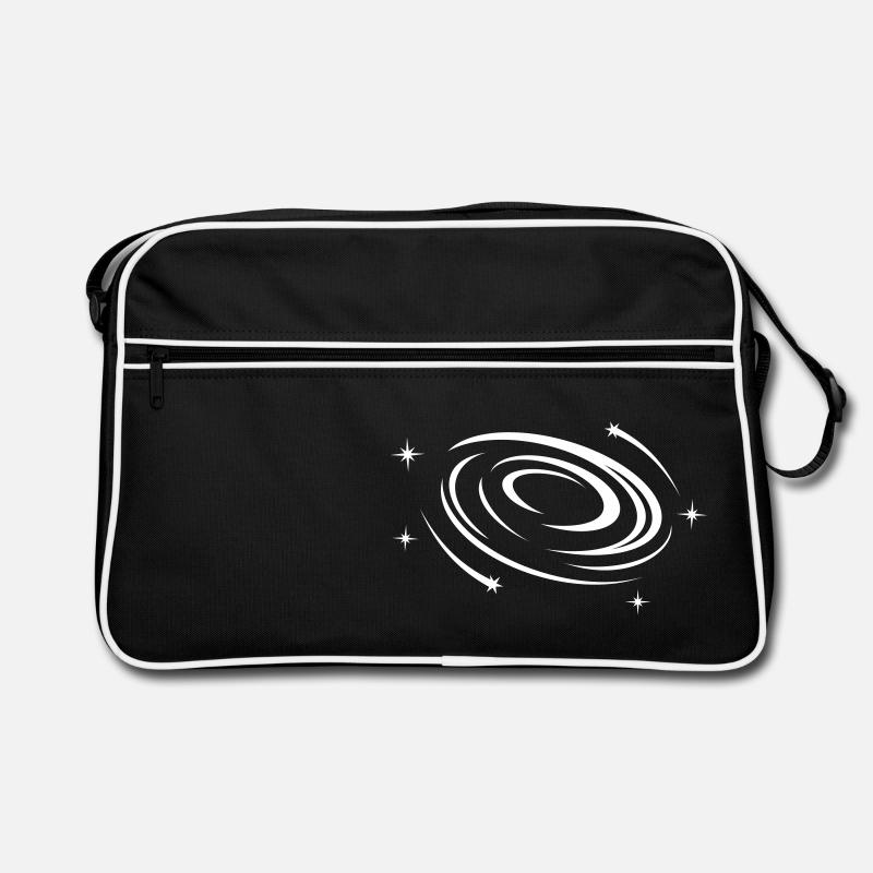GALAXY - Retro Tasche - Schwarz/Weiß