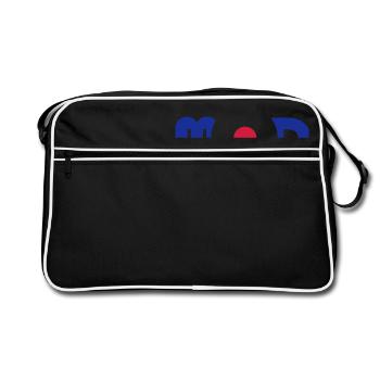 Mod Logo - Retro Tasche - Schwarz/Weiß - Vorne
