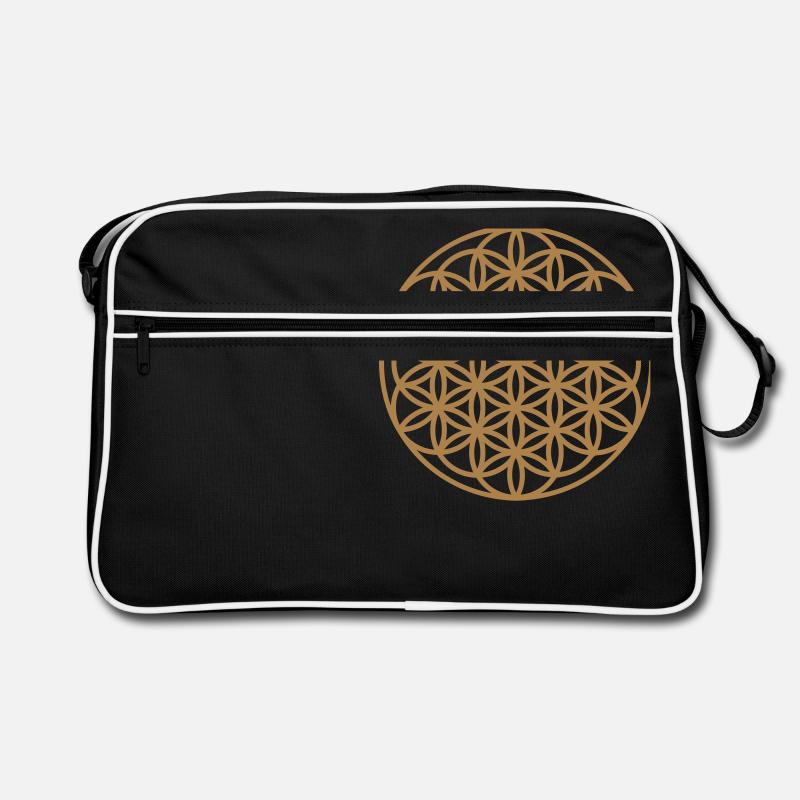 Blume des Lebens Retro Tasche