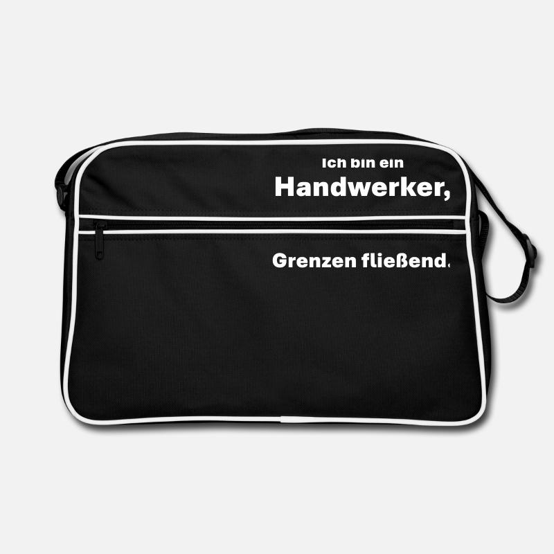 Handwerker zu Zauberer Grenzen fließend Retro Tasche