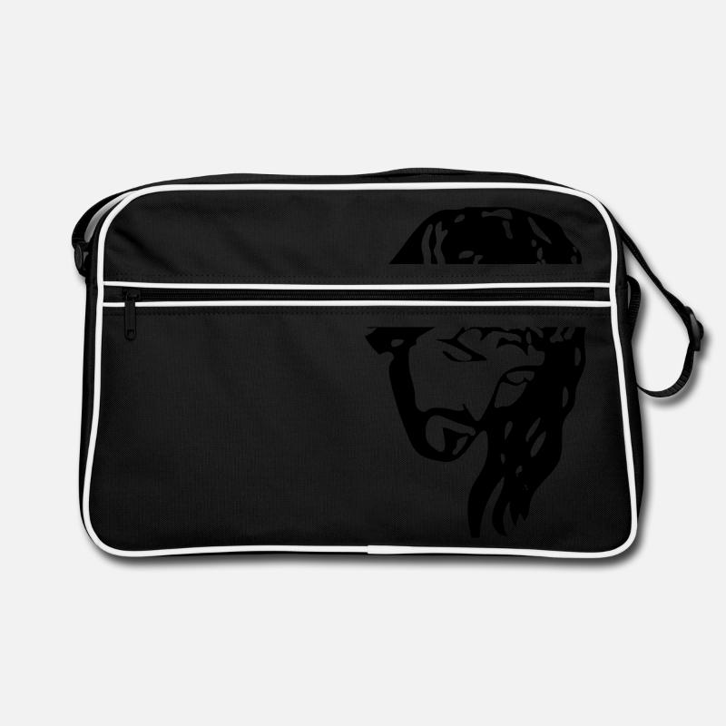 Jesus Christus - Retro Tasche - Schwarz/Weiß