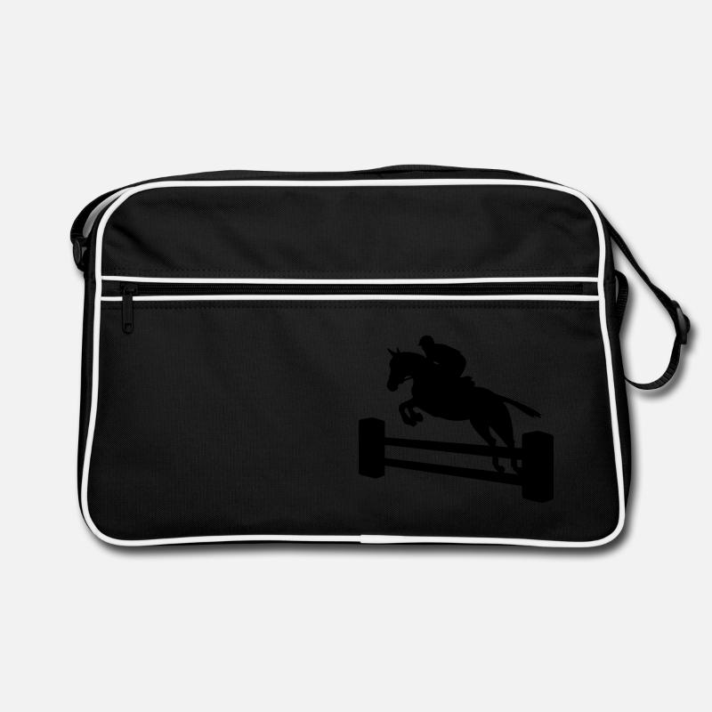 Springreiter einfarbig Retro Tasche