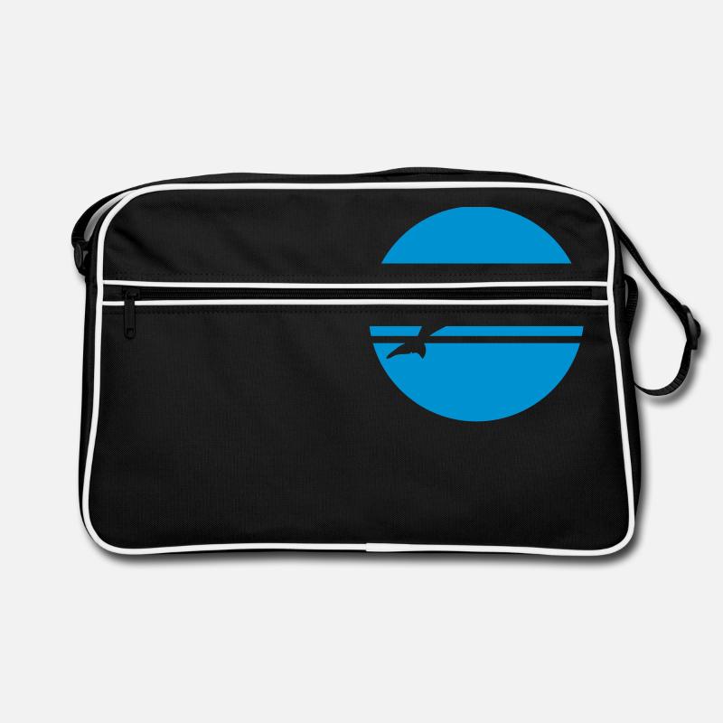 Delfin - Retro Tasche - Schwarz/Weiß