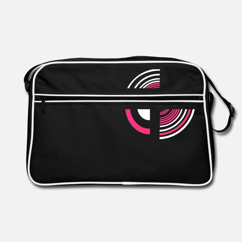 circle - Retro Tasche - Schwarz/Weiß