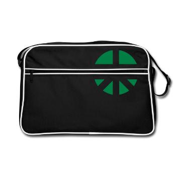 6_sign - Sac Retro - noir/blanc - Devant