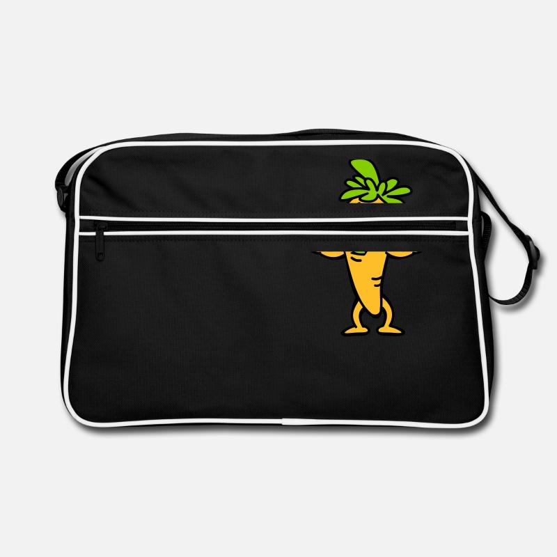Coole Karotte (Farbe) Retro Tasche