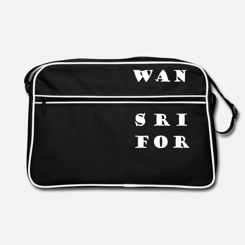 WAN TUU SRI FOR - Retro Tasche - Schwarz/Weiß