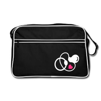 baby - pacifier - Retro Bag - black/white - Front