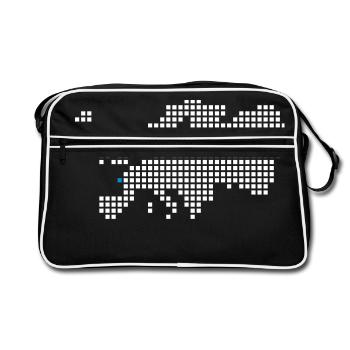 Brest Rennes Bretagne - Sac Retro - noir/blanc - Devant