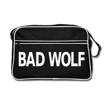 Bad Wolf - Retro Bag - black/white - Front